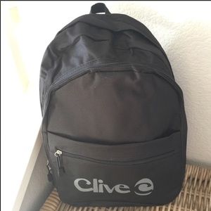 Clive Black Zippered Backpack